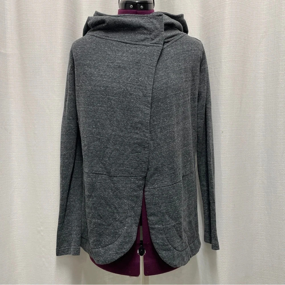 Firefly grey cross over hoodie sweater